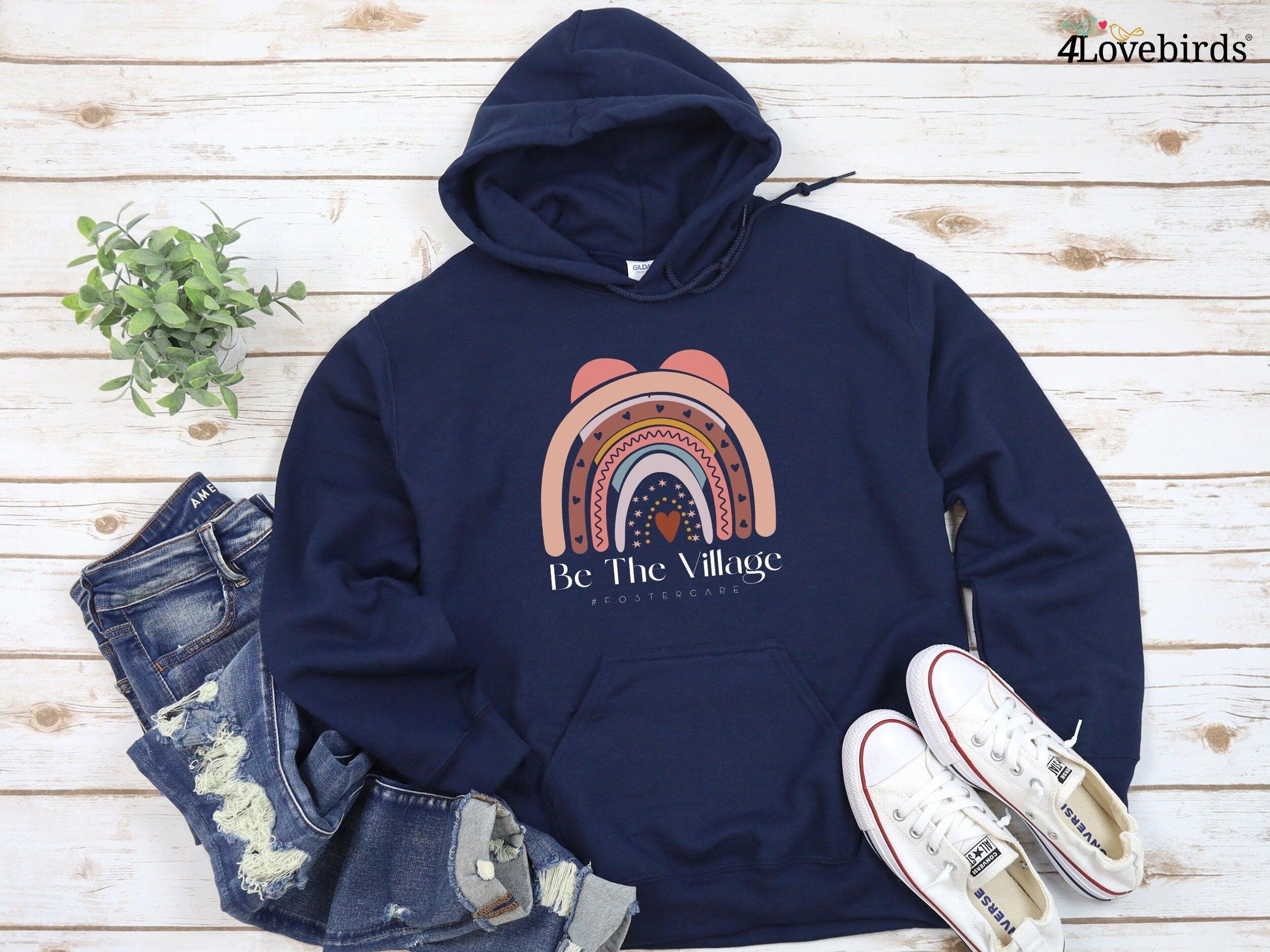Be The Village Hoodie,Foster Care Shirt,Adoption Gift For Family,Foster Mom Shirt,Adoption Day Shirt,Matching Family Adoption Announcement - 4Lovebirds
