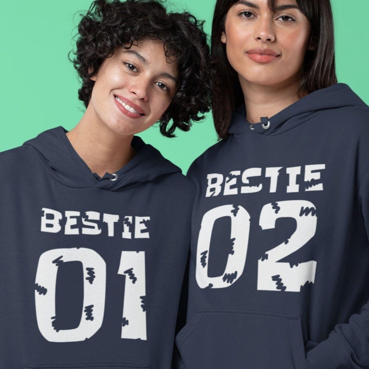 Bestie 01 & 02 Matching Outfits - Comfy BFF Sets - Perfect Best Friend Gifts - 4Lovebirds