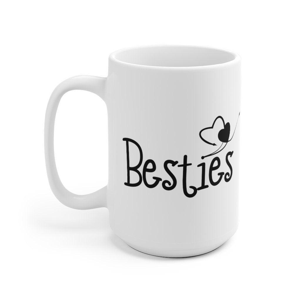 Besties Mugs, Best Friend Mug, BFF Mug, Sister Mugs, Best Friend Gift, Couple Mugs, Matching Friend Mugs - 4Lovebirds