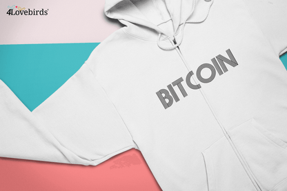 Bitcoin Couple Matching Hoodie, Wedding Anniversary Sweatshirt, Long sleeve for Couples, Matching Gifts, Couple Gifts, Valentine's Day Gift - 4Lovebirds