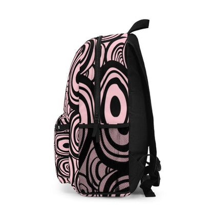 Black Circles Backpack, College Backpack, Teens Backpack everyday use, Travel Backpack, Weekend bag, Laptop Backpack - 4Lovebirds
