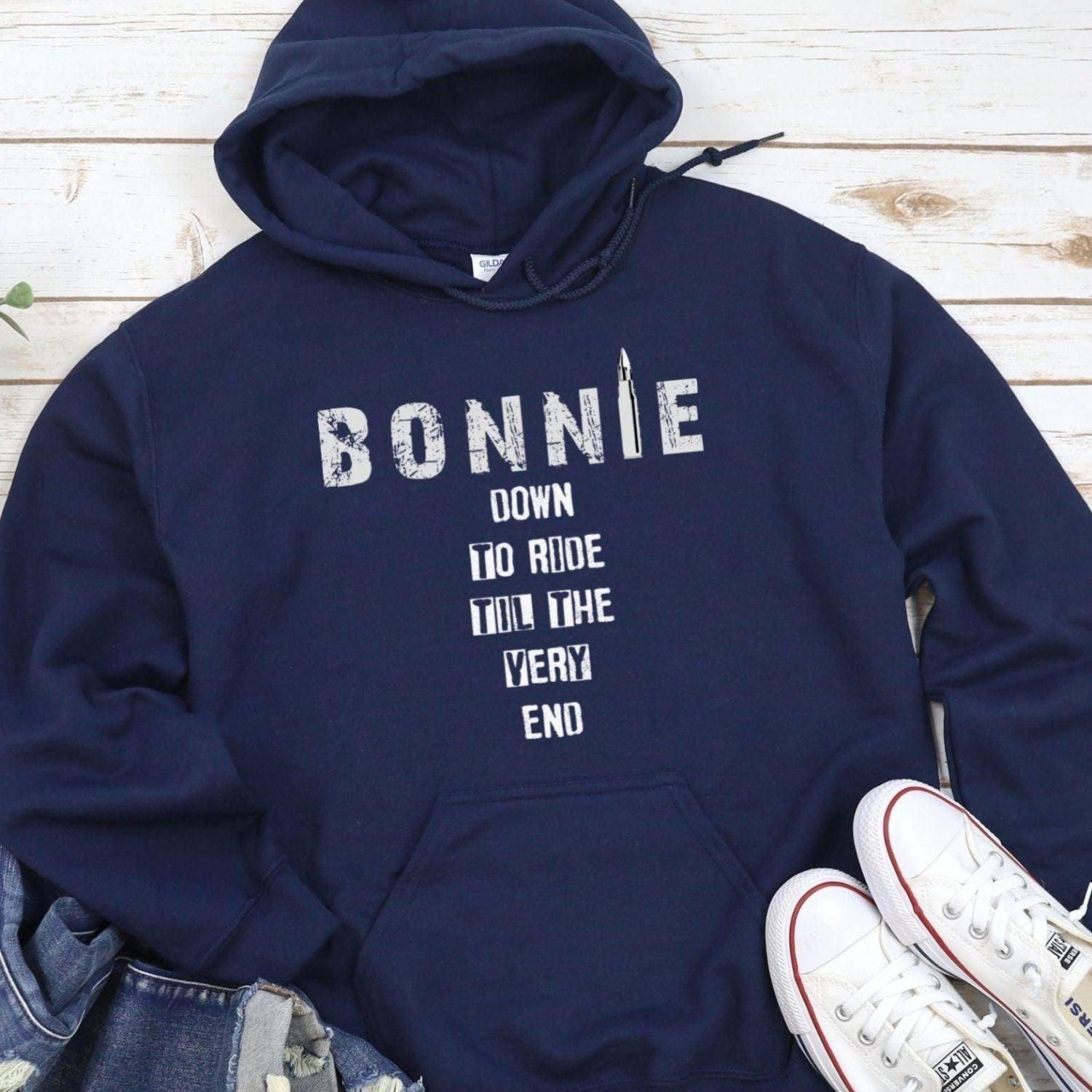 Bonnie & Clyde Matching Set: Ride Or Die Sweatshirts, Longsleeves, Shirts & Gun/Bullet Apparel - 4Lovebirds