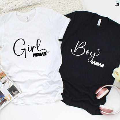 Boy Mama & Girl Mom Matching Set: Cozy Outfits for Moms, Perfect Mama Gifts, Fun Mom Life Styles - 4Lovebirds