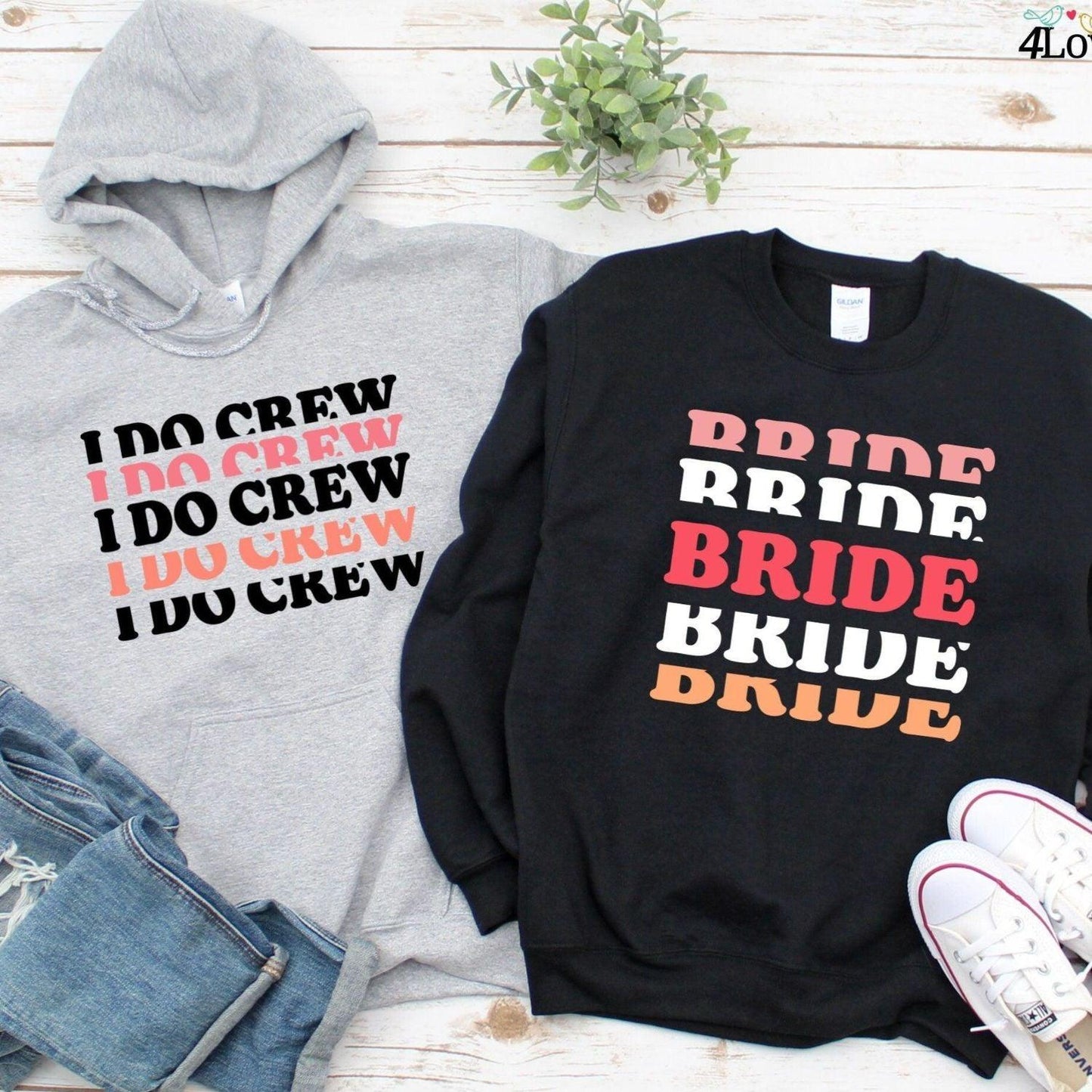 Bride & Groom Do Crew: Stylish Matching Outfits for Fab Wedding Ensemble! - 4Lovebirds