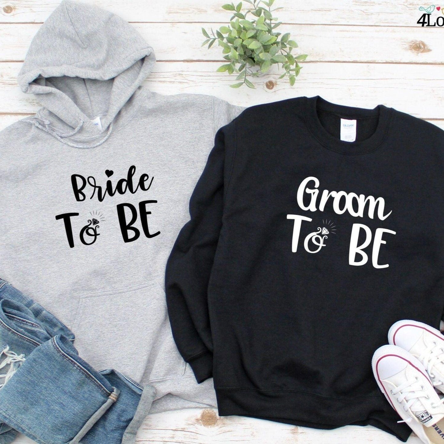 Bride & Groom to Be Matching Outfits: Perfect Wedding Set, Couple Presents, Nuptial Gifts - 4Lovebirds
