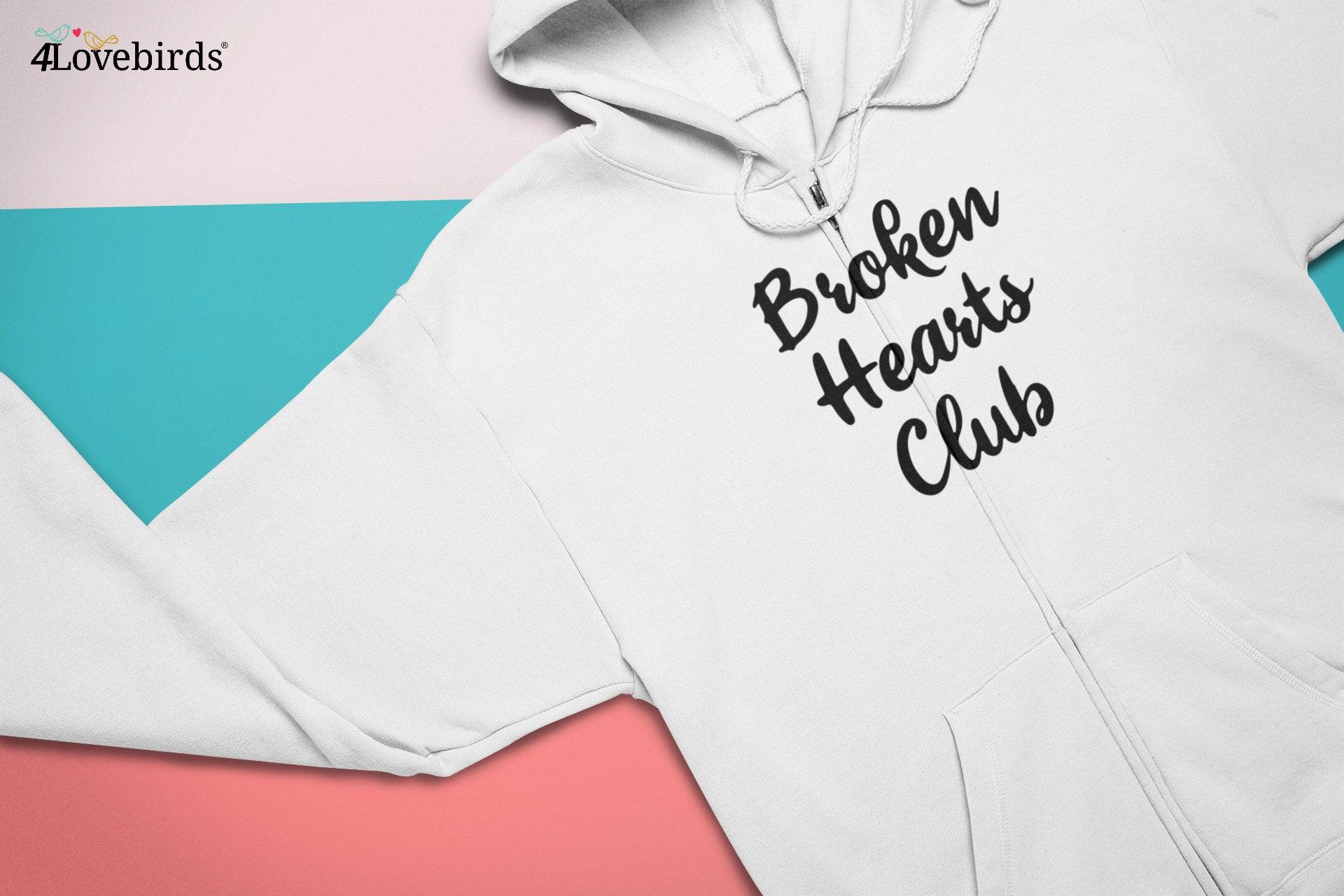 Broken hearts club Hoodie, Funny Couple Tshirt, Joke Sweatshirt, Boyfriend / Girlfriend Longsleeve Valentine shirt, Romantic Tshirt - 4Lovebirds