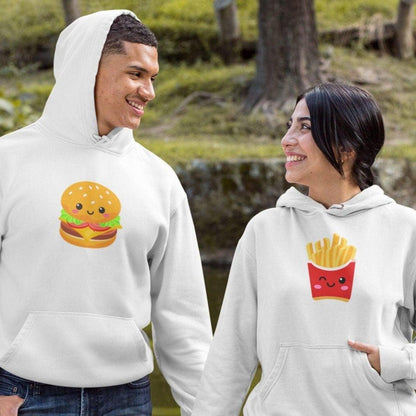 Burger & Fries Matching Outfits - Ideal Gift for Foodie Couples - 4Lovebirds