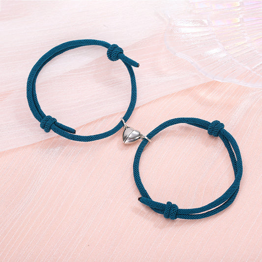 Magnetic Attraction Couple Bracelets - Adjustable Love Knot Bracelets for Partners