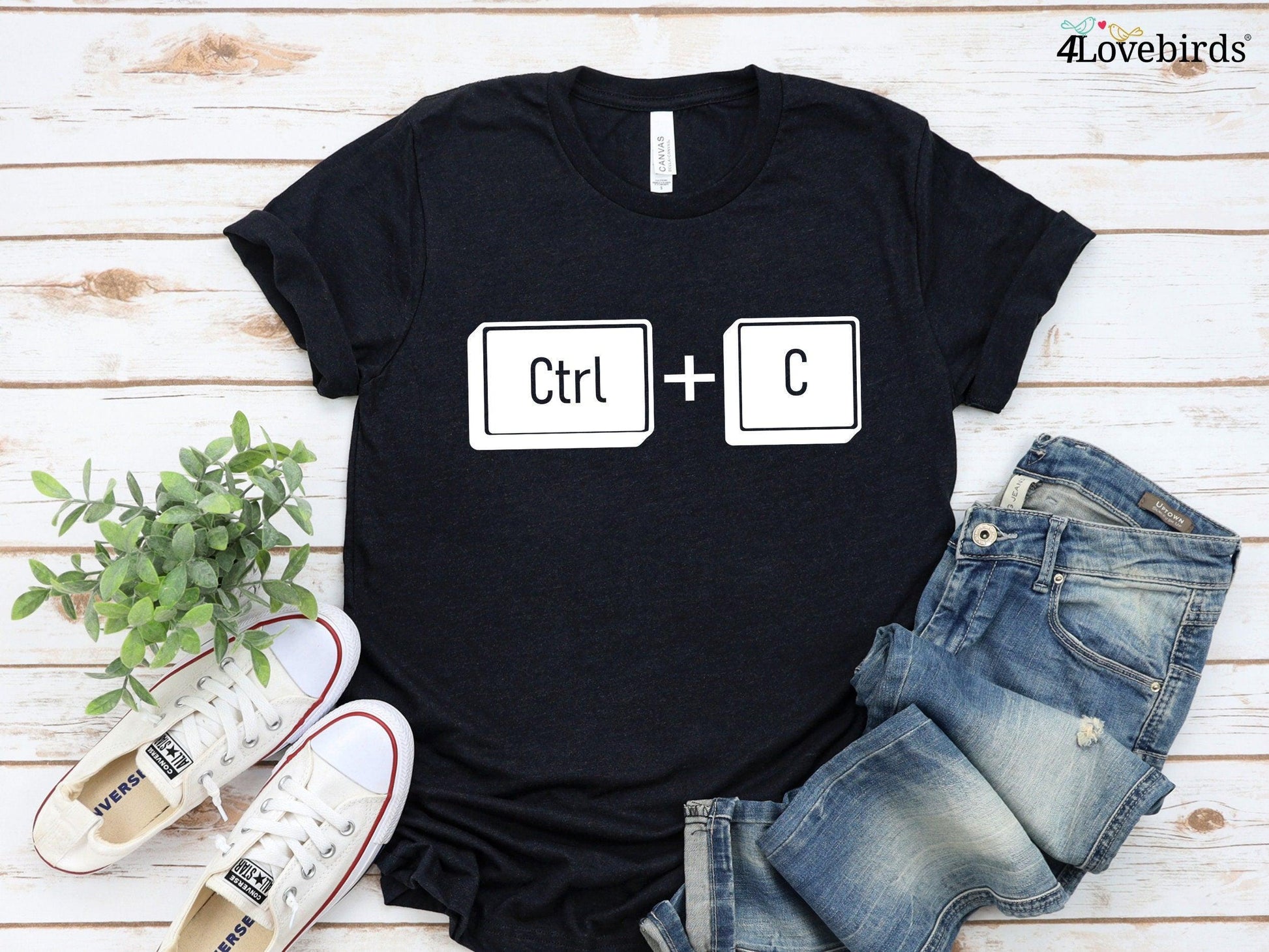 Control C and Control V Copy Paste Matching Father and Child Shirts - Daddy, Mommy & Me - 4Lovebirds