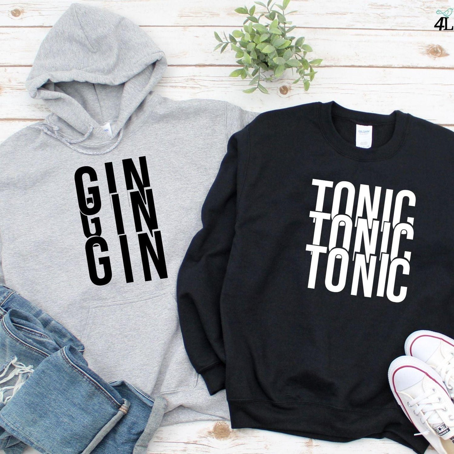 Couples & Besties Fun Matching Outfits: Gin-Tonic | Ideal BFF Presents & Couple Treats - 4Lovebirds