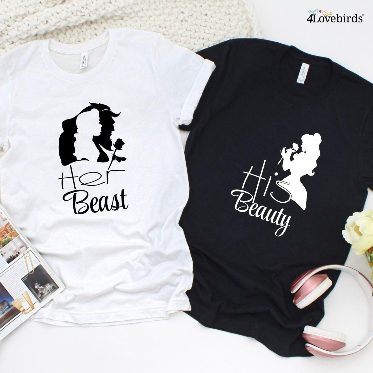 Couples' Delight: His Beauty & Her Beast Matching Outfits - Perfect Gift Idea! - 4Lovebirds