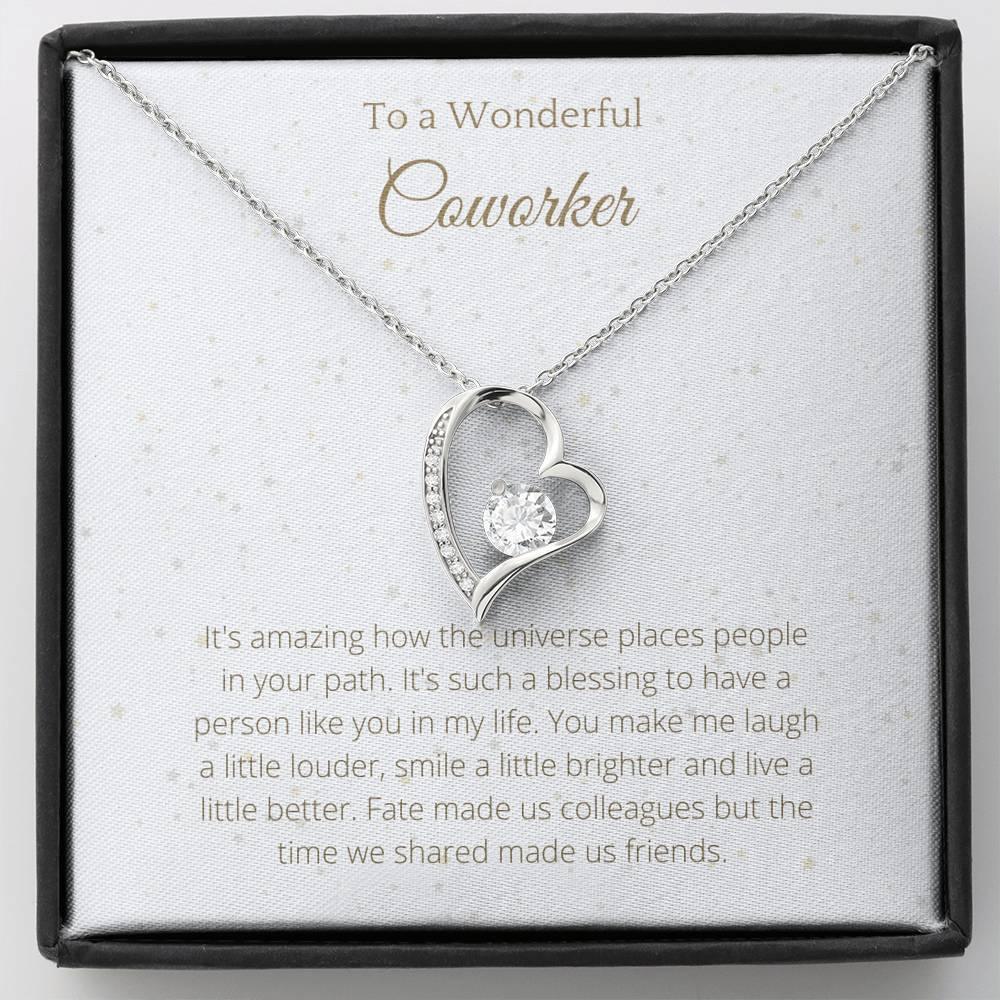 Coworker Gift Lovely Heart Necklace - 4Lovebirds