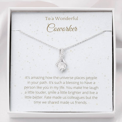 Coworker Gift Ribbon Necklace - 4Lovebirds