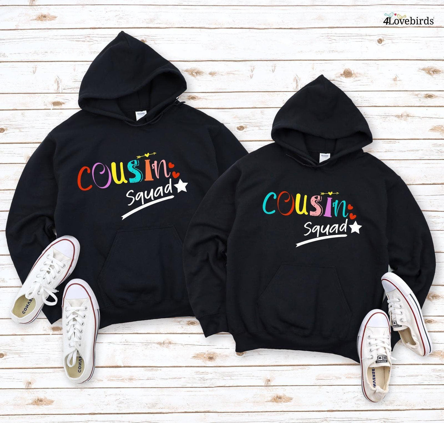 Crazy Cousin Crew Shirt, Family Matching Hoodie, Cousin Squad Team Sweatshirt, Matching Cousin Shirt, Cousin Shirt, Family Birthday Shirts - 4Lovebirds