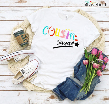 Crazy Cousin Crew Shirt, Family Matching Hoodie, Cousin Squad Team Sweatshirt, Matching Cousin Shirt, Cousin Shirt, Family Birthday Shirts - 4Lovebirds