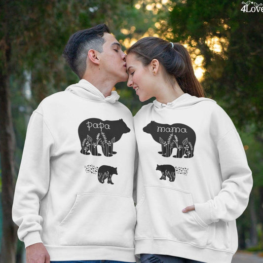 Custom Mama/Papa Bear Matching Outfits - Unique Personalized Parent Gifts - Trendy Duo Sets! - 4Lovebirds