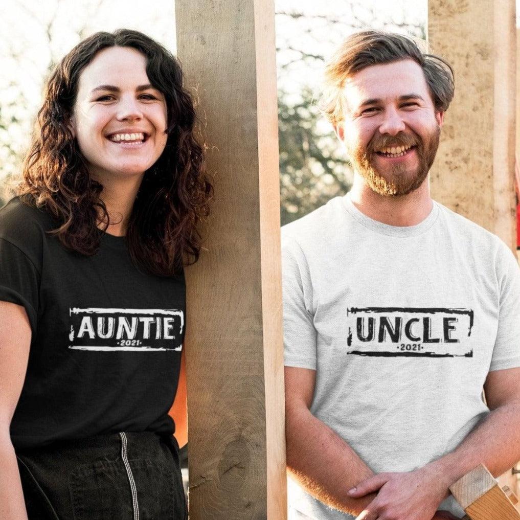 Custom Matching Outfits: Aunt & Uncle Ensemble, New Mom Attire, Family Tree Style, Reveal Apparel - 4Lovebirds