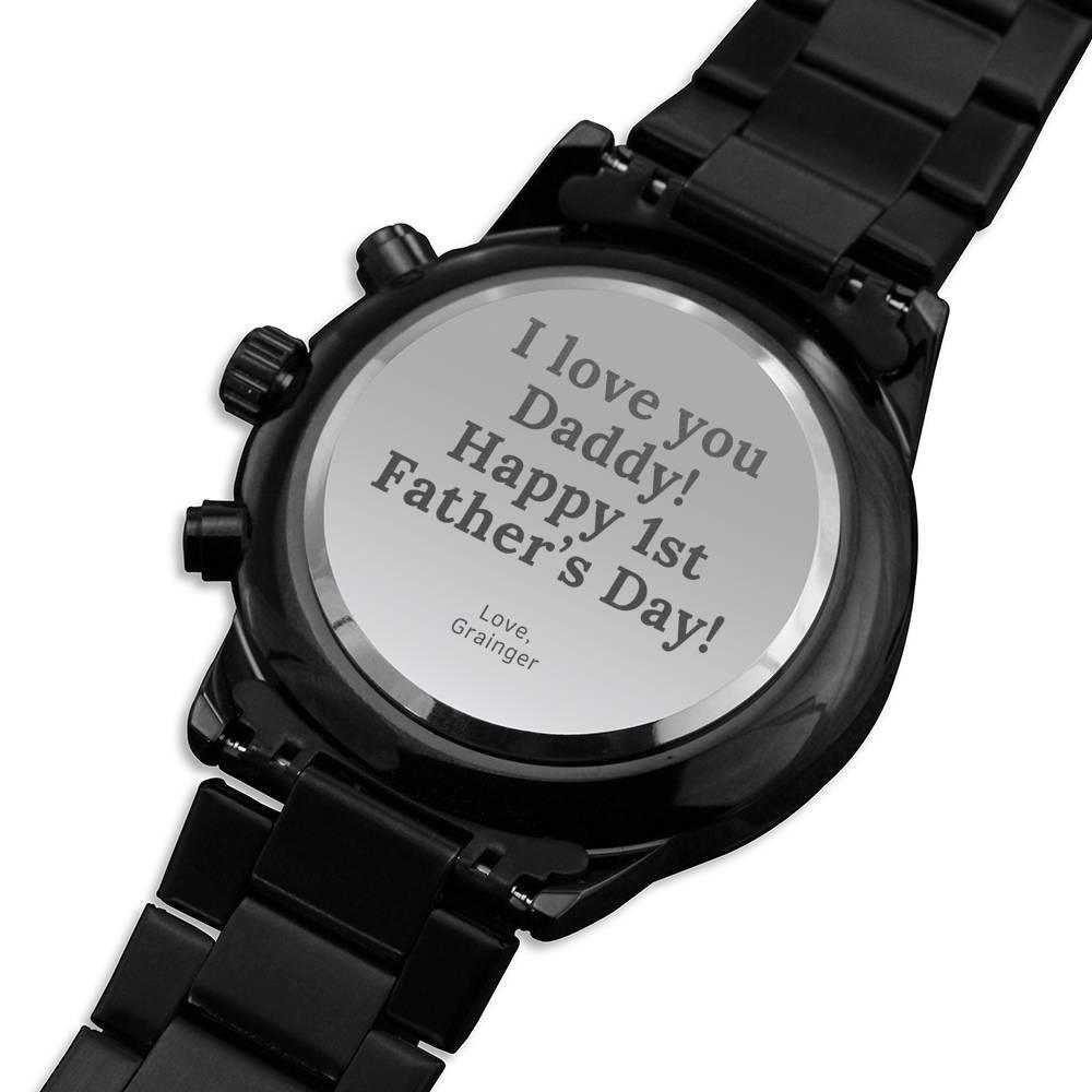 Custom Watch Happy Fathers Day - 4Lovebirds