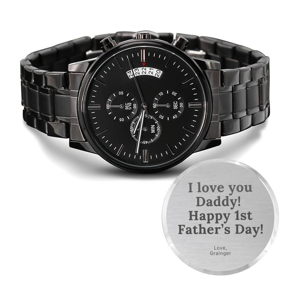 Custom Watch Happy Fathers Day - 4Lovebirds
