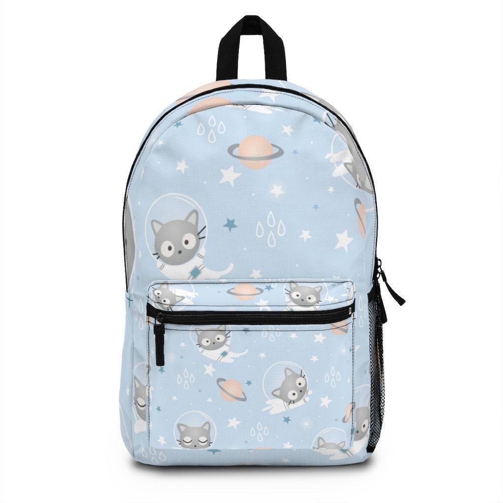 Cute Cat Astronaut and Planet Backpack, College Backpack, Teens Backpack everyday use, Travel Backpack, Weekend bag, Laptop Backpack - 4Lovebirds