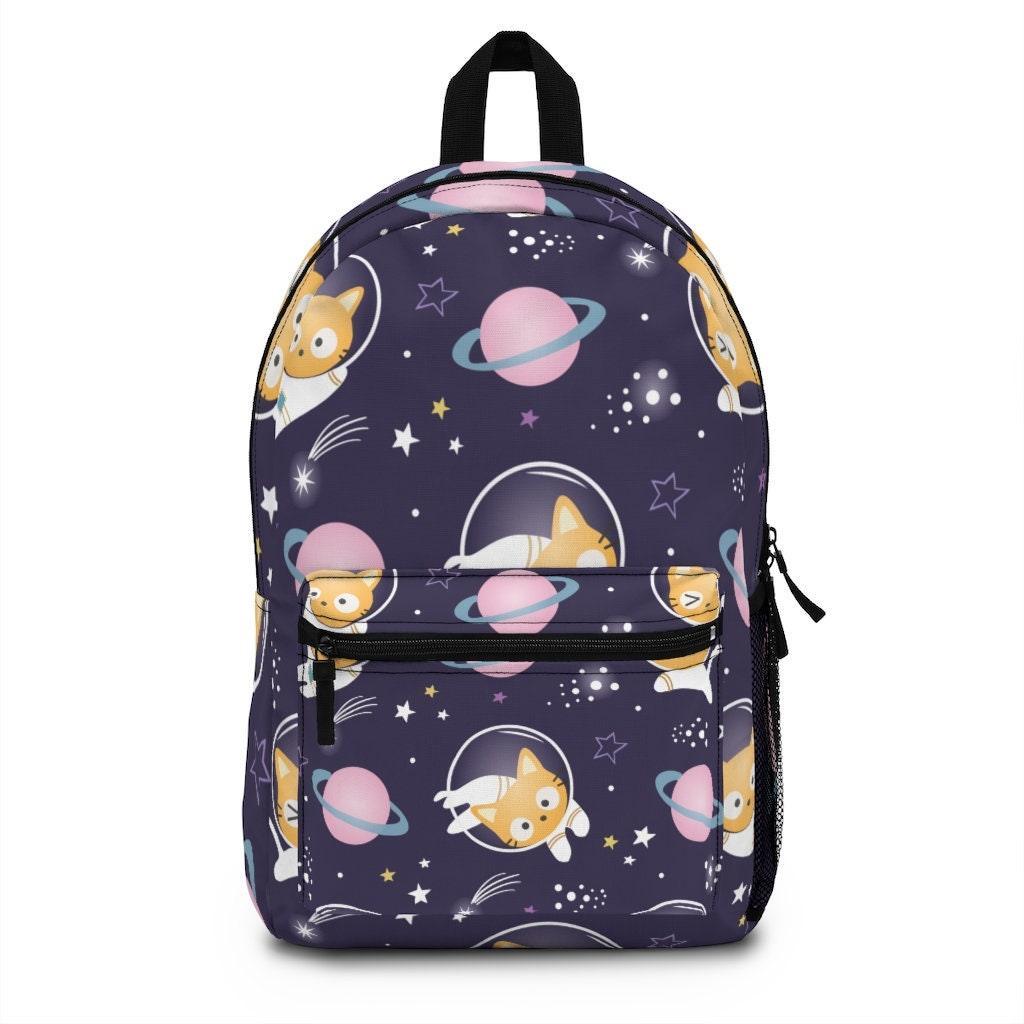 Cute Cat Astronaut Backpack, College Backpack, Teens Backpack everyday use, Travel Backpack, Weekend bag, Laptop Backpack - 4Lovebirds