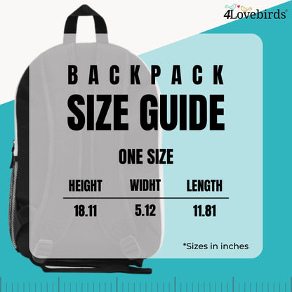 Cute Hearts Backpack, College Backpack, Teens Backpack everyday use, Travel Backpack, Weekend bag, Laptop Backpack - 4Lovebirds