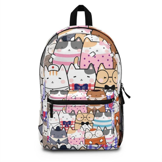 Cute Kawaii Cats Backpack , Teens Backpack, College Backpack everyday use, Travel Backpack, Weekend bag, Laptop Backpack - 4Lovebirds