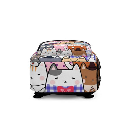 Cute Kawaii Cats Backpack , Teens Backpack, College Backpack everyday use, Travel Backpack, Weekend bag, Laptop Backpack - 4Lovebirds