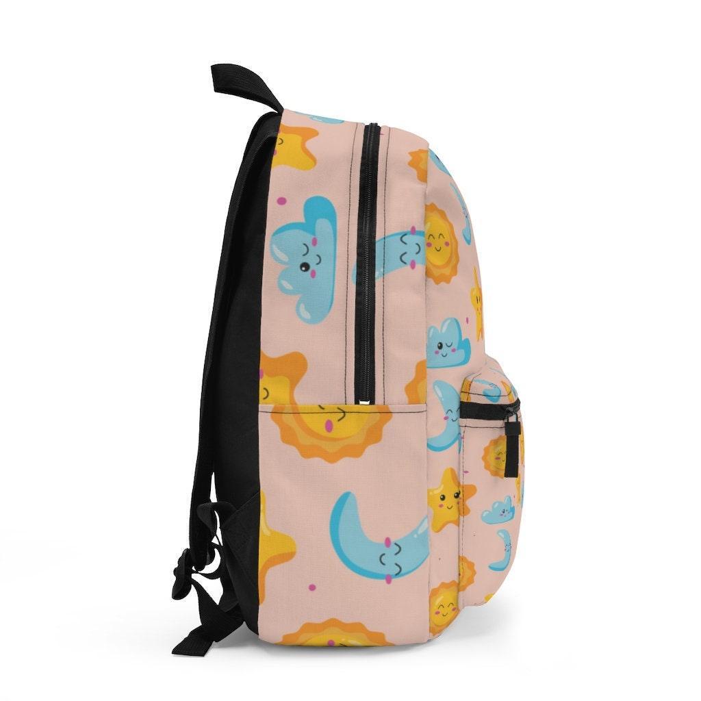 Cute Stars, Sun, Moon and Clouds, College Backpack, Teens Backpack everyday use, Travel Backpack, Weekend bag, Laptop Backpack - 4Lovebirds