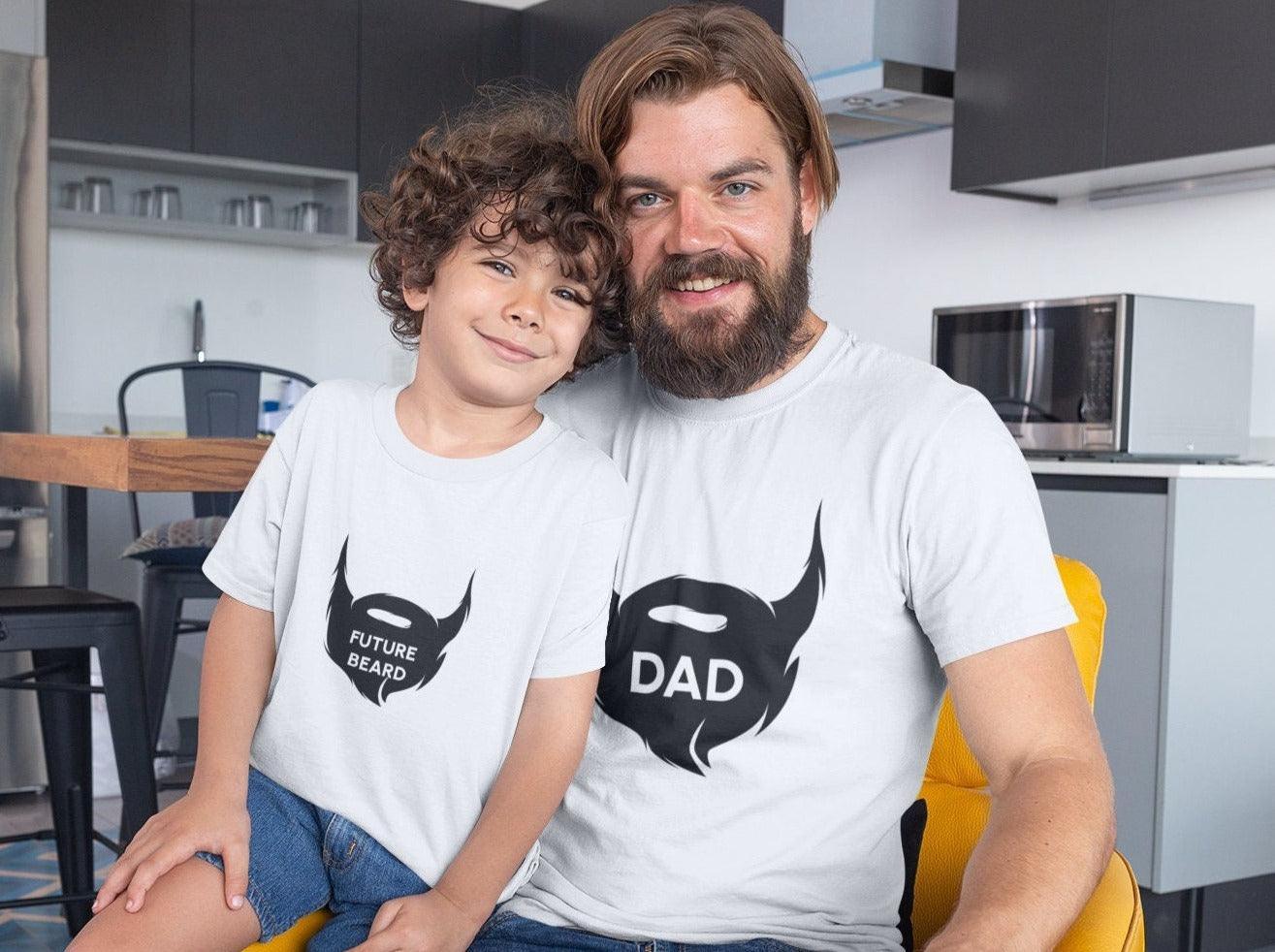 Dad Beard and Future Beard Matching Dad and Son Shirts - Daddy, Mommy & Me - 4Lovebirds