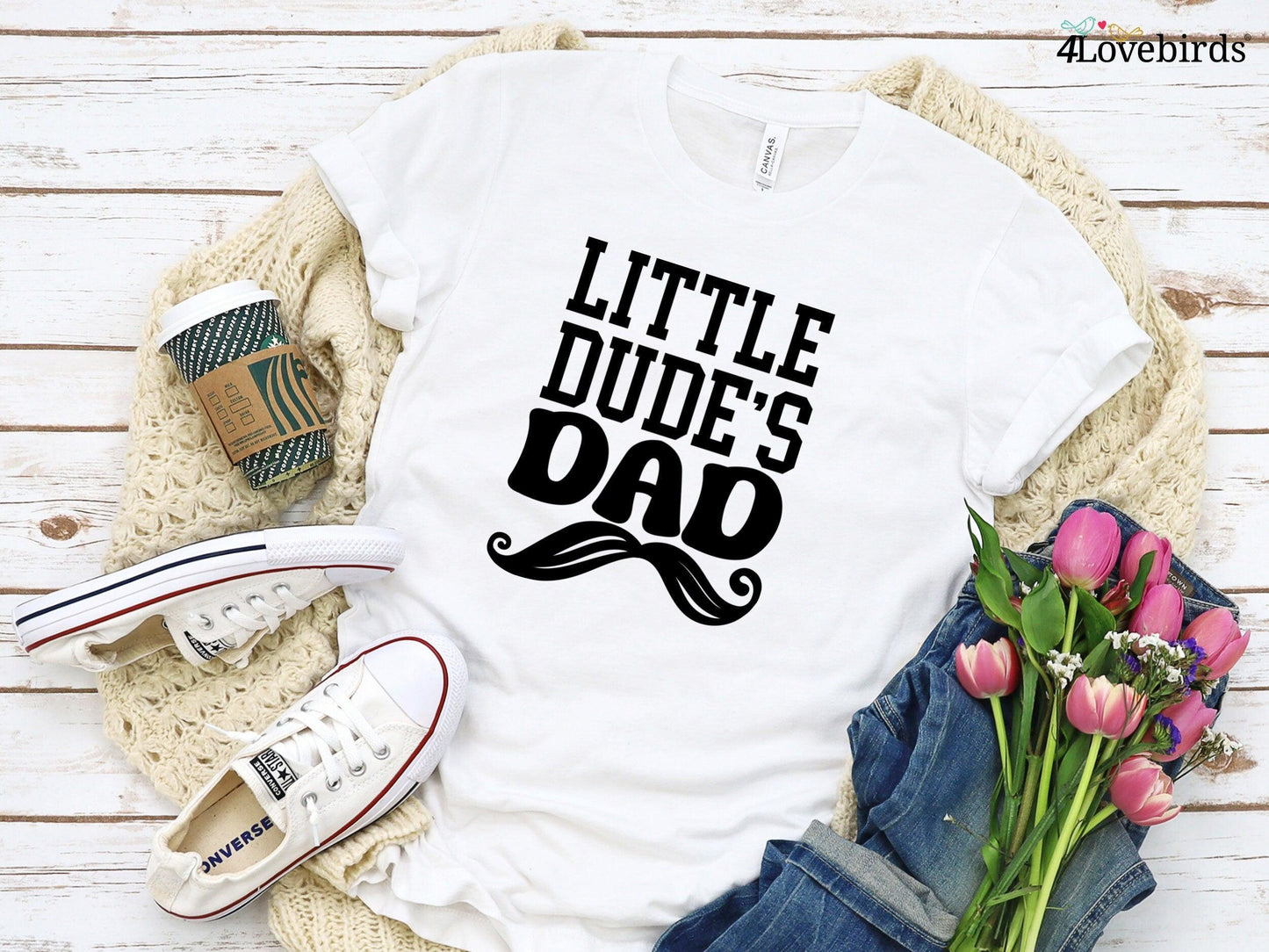 Dads's Little Dude and Little Dude's Dad Matching Shirts - Daddy, Mommy & Me - 4Lovebirds