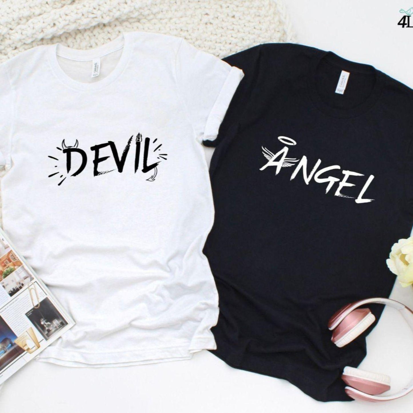 Devil & Angel Matching Outfits: Perfect Valentine's Day Gift for Fun-Loving Couples - 4Lovebirds