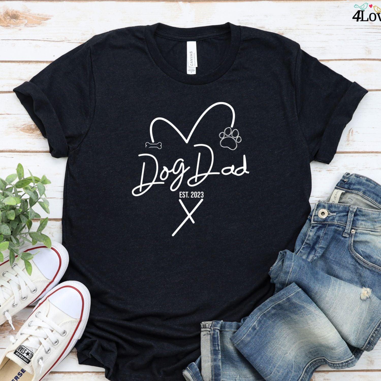 Dog Parents Custom Matching Outfits - Personalized EST Year, Stylish Duo Set for Dog Moms & Dads - 4Lovebirds