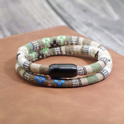 Bohemian Magnetic Clasp Bracelet - Unisex Colorful Cotton Rope