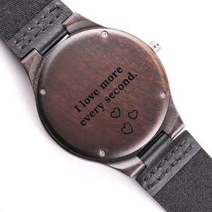 Engraved Wood Watch for Him,Wood Watch,Personalized Watch,Engraved Watch,Wooden Watch,Groomsmen Watch,Mens Watch,Boyfriend Gift,Gift for Dad - 4Lovebirds