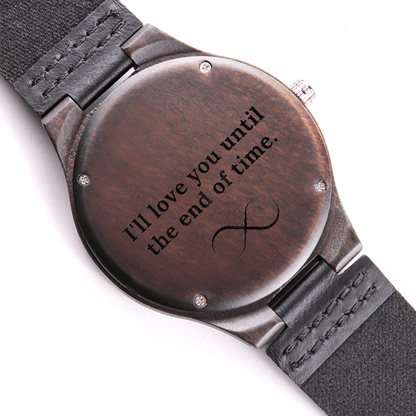 Engraved Wood Watch for Him,Wood Watch,Personalized Watch,Engraved Watch,Wooden Watch,Groomsmen Watch,Mens Watch,Boyfriend Gift,Gift for Dad - 4Lovebirds