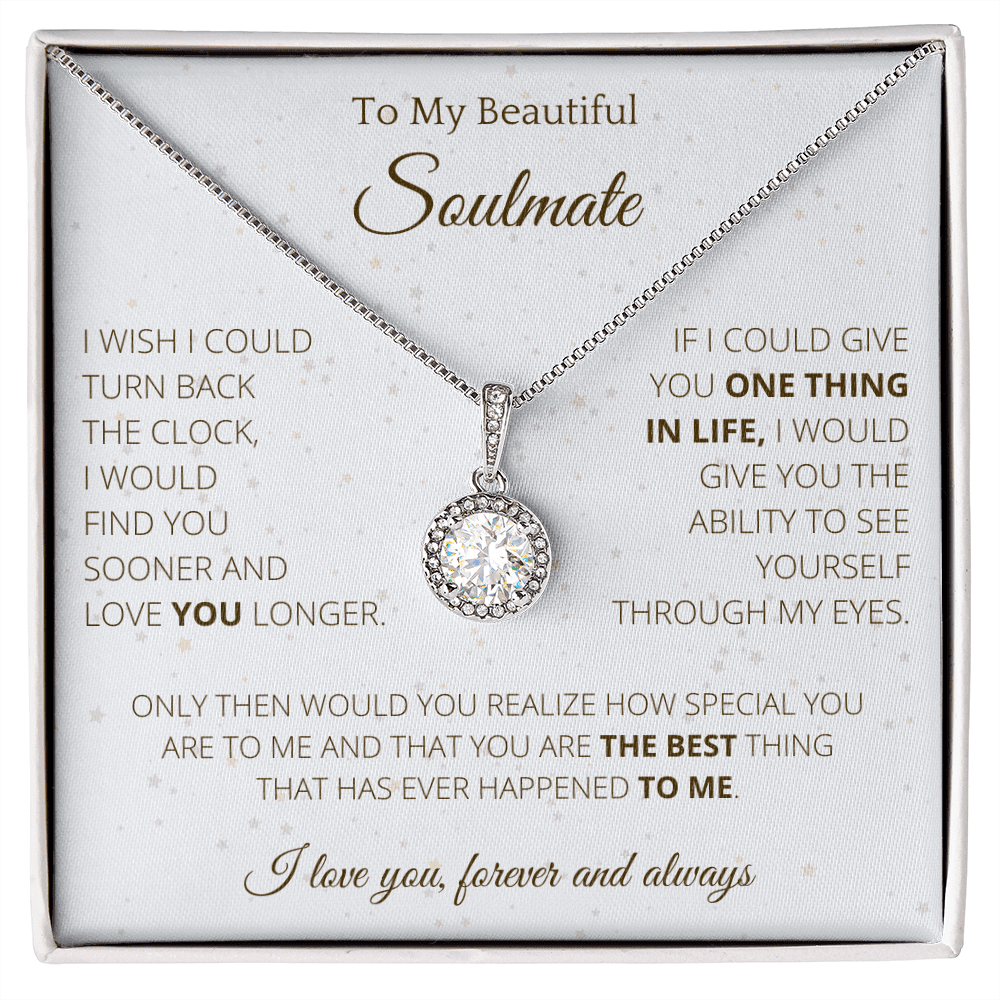 Eternal Necklace To Soulmate Couples Gifts for Girls, Stainless
