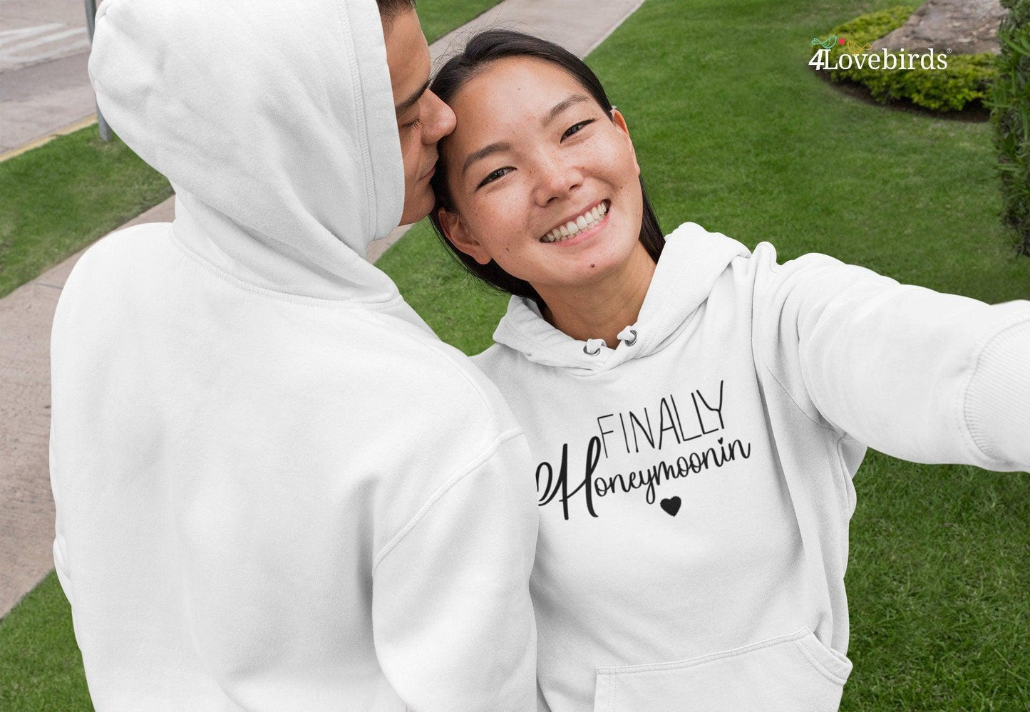 Finally Honeymoonin Hoodie, Honeymooners Shirt, Just Married Shirts, Newlywed Shirt, Bride And Groom Shirts, Couple Shirts,Honeymoon Matchin - 4Lovebirds