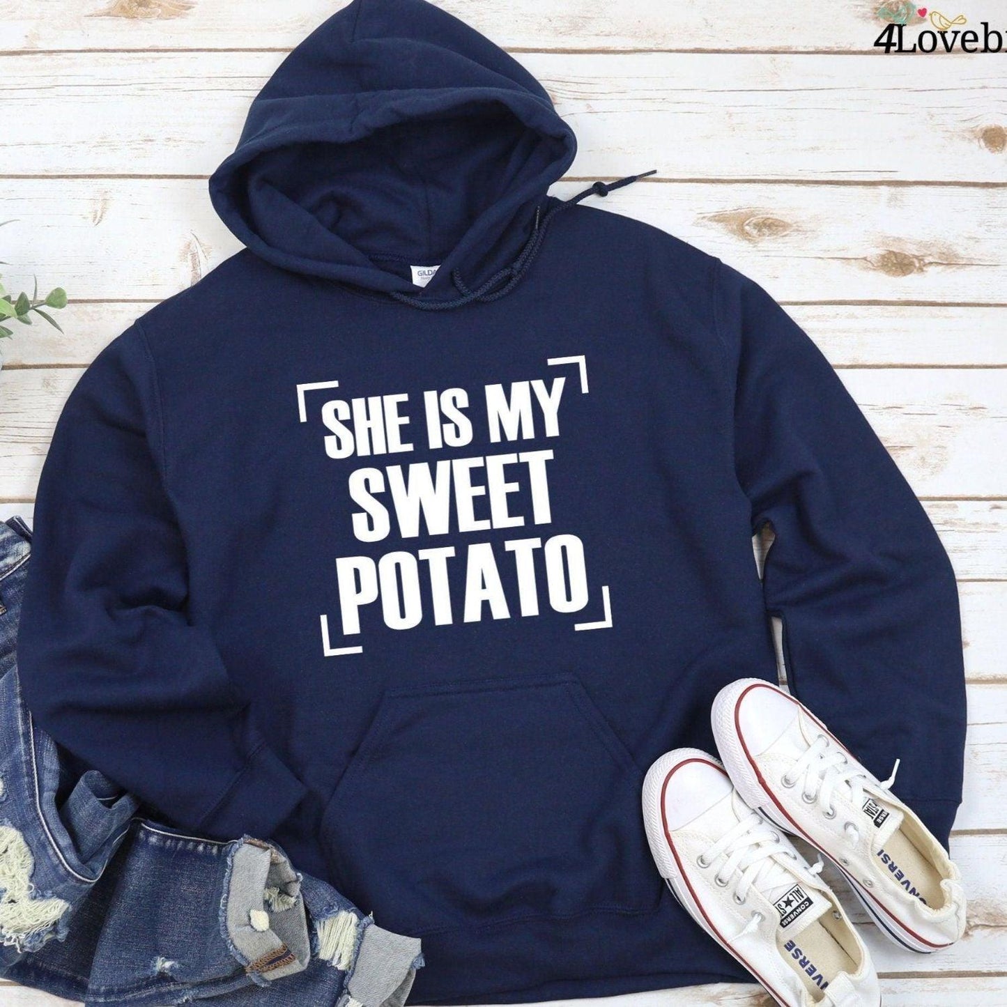 Friendsgiving Matching Set: 'She's My Sweet Potato/I Yam' - Perfect Thanksgiving Outfits! - 4Lovebirds