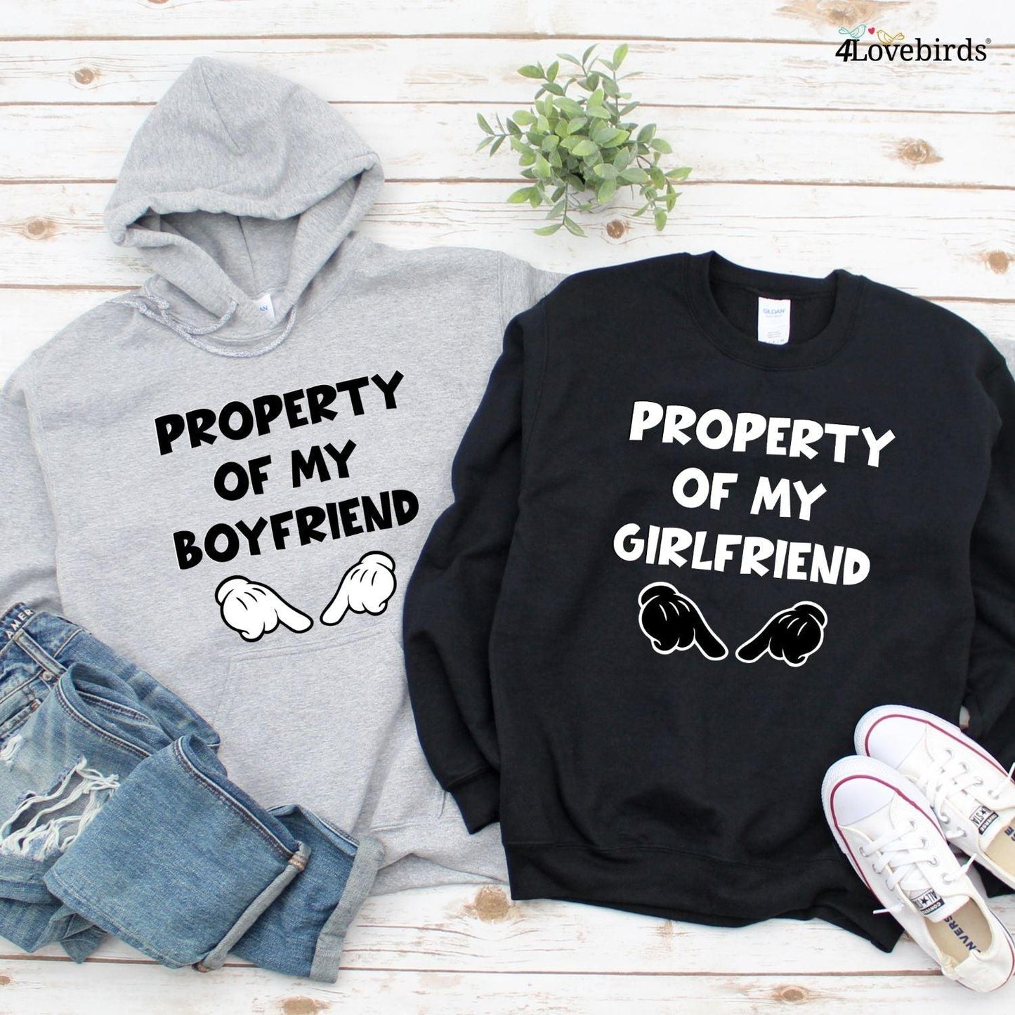 Funny Couple Matching Sets: Property Of My Boyfriend/Girlfriend Outfits - 4Lovebirds