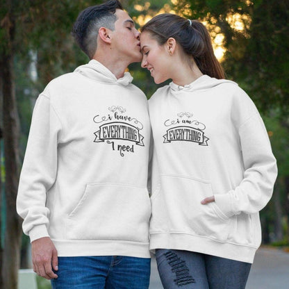 Gift for Couples: Matching Outfits - "I Have Everything I Need & I'm Everything" Set - 4Lovebirds