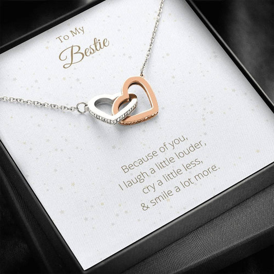 Gift to Best Friend Interlocking Hearts - 4Lovebirds