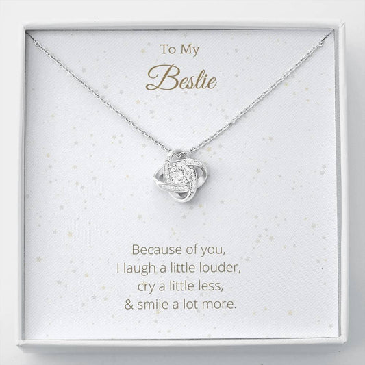 Gift to Best Friend Lovely Knot Necklace - 4Lovebirds