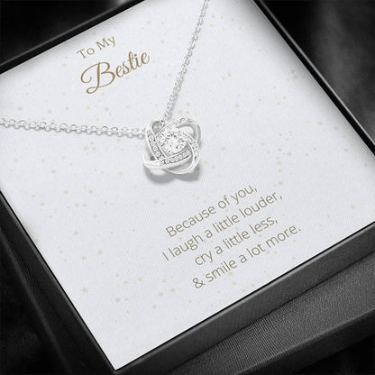 Gift to Best Friend Lovely Knot Necklace - 4Lovebirds