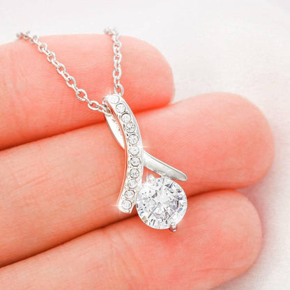 Gift to Best Friend Ribbon Necklace - 4Lovebirds