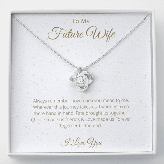 Gift to Future Wife Lovely Knot Necklace - 4Lovebirds