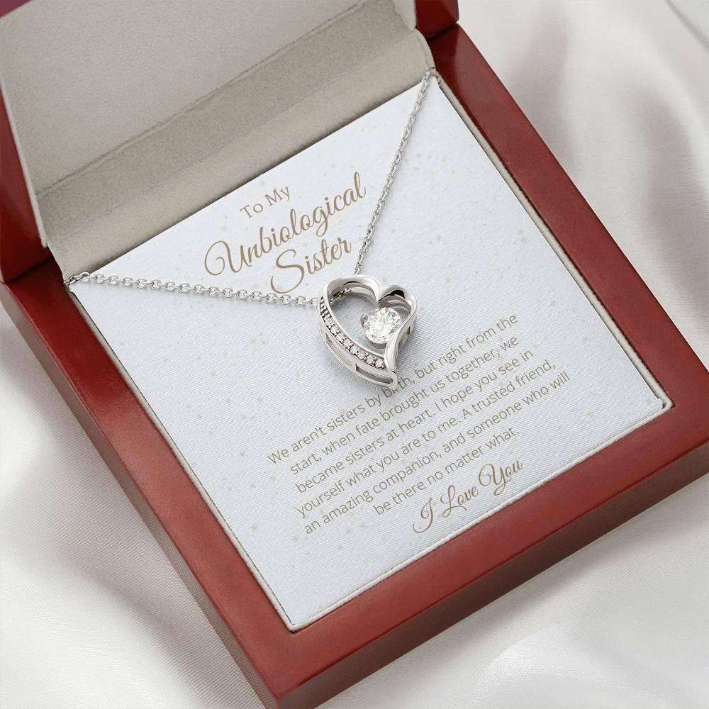 Gift to Sister Lovely Heart Necklace - 4Lovebirds