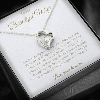 Gift to Wife Lovely Heart Necklace - 4Lovebirds