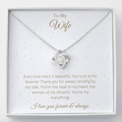 Gift to Wife Lovely Knot Necklace - 4Lovebirds