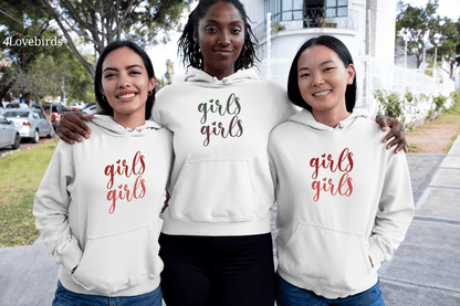 Girls Hoodie from Friends l Women's Graphic Sweatshirt l Girls Long sleeve l Friends l 90s Tee l Vintage Tee - 4Lovebirds